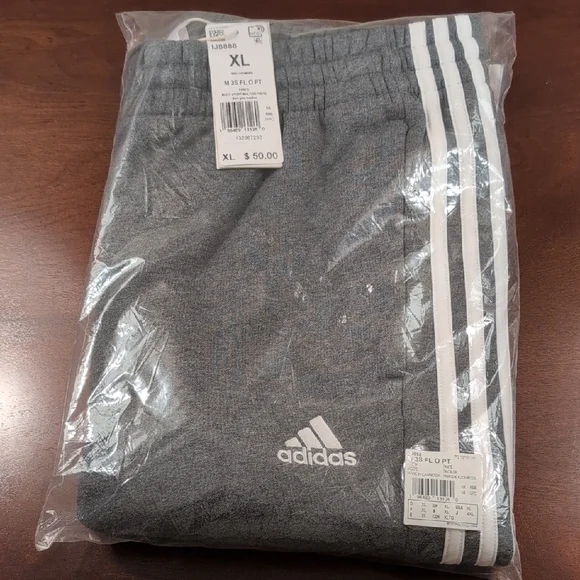 MENS Adidas Gray Track Pants - Picture 1 of 3
